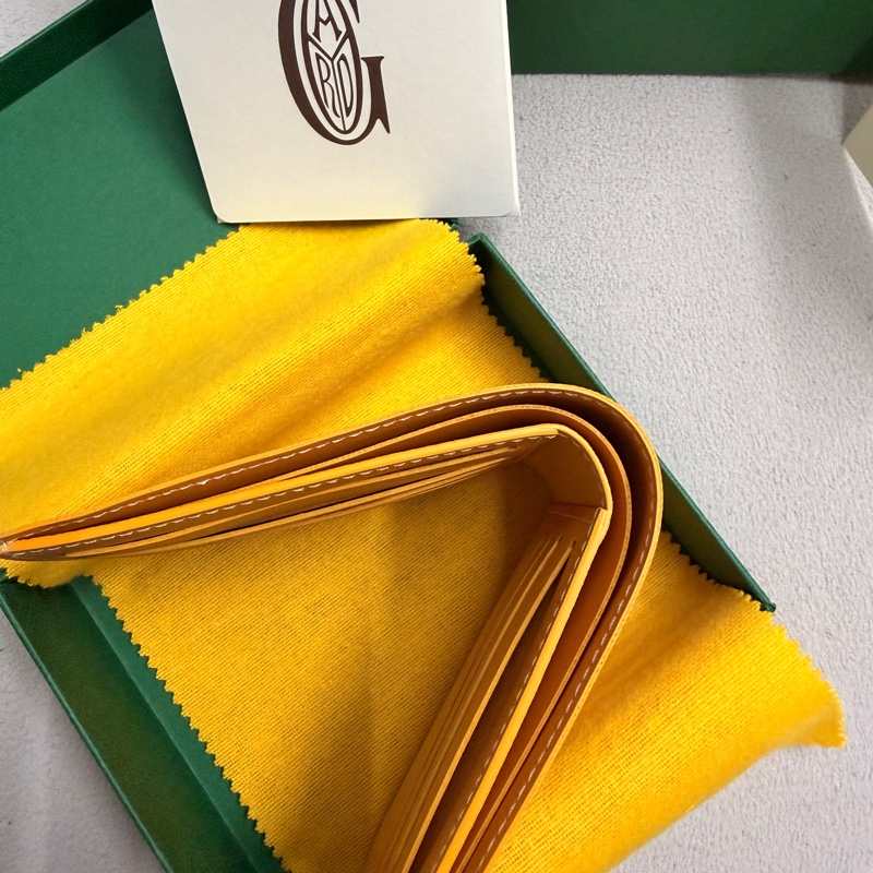 Goyard 黃色八卡短夾-4