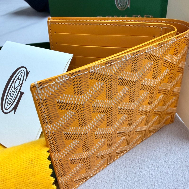Goyard 黃色八卡短夾-5