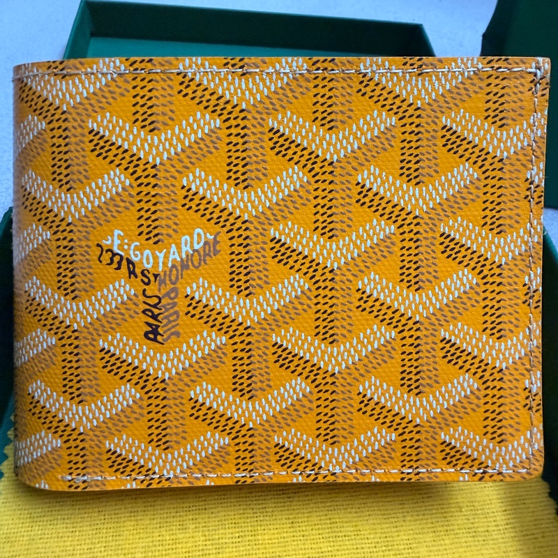 Goyard 黃色八卡短夾-8