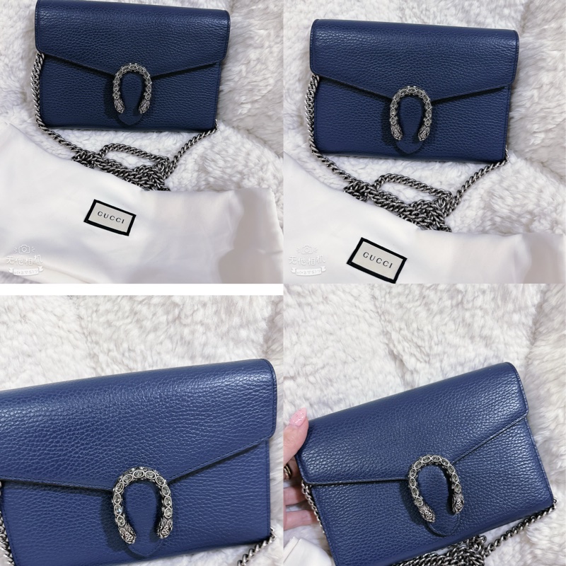 Gucci 酒神 woc 藍色（肩帶可以自行調節）-13