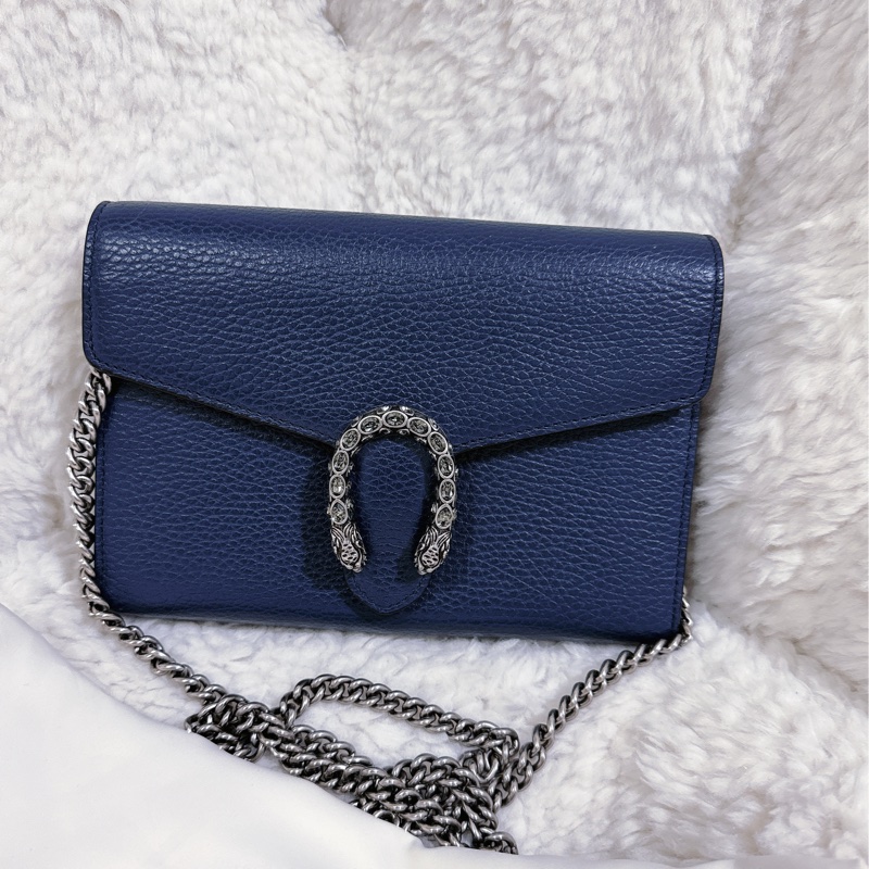 Gucci 酒神 woc 藍色（肩帶可以自行調節）-22