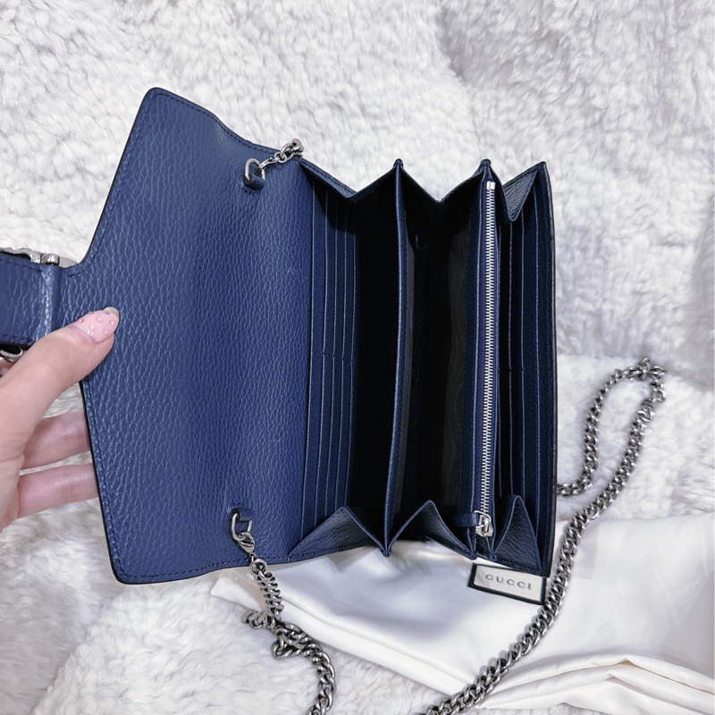 Gucci 酒神 woc 藍色（肩帶可以自行調節）-25