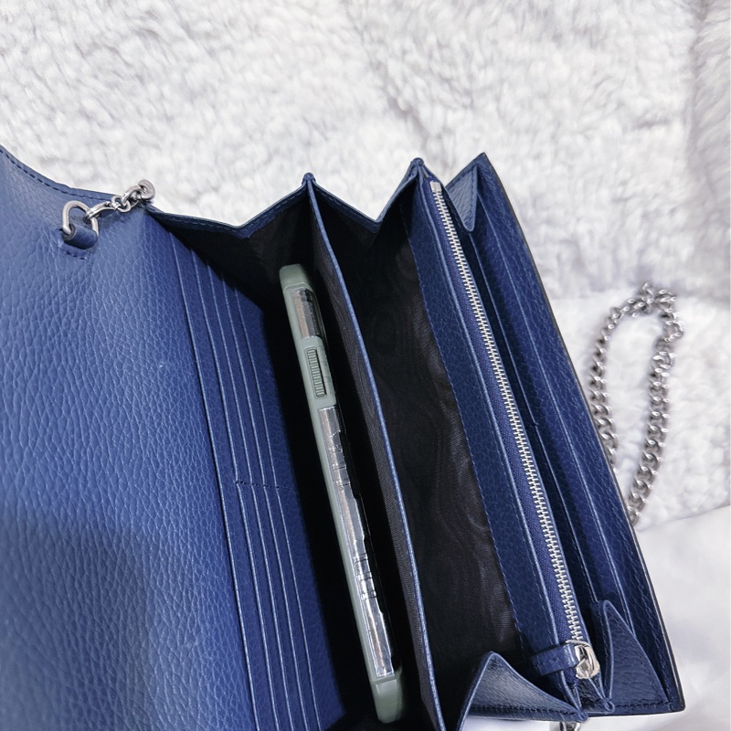 Gucci 酒神 woc 藍色（肩帶可以自行調節）-32