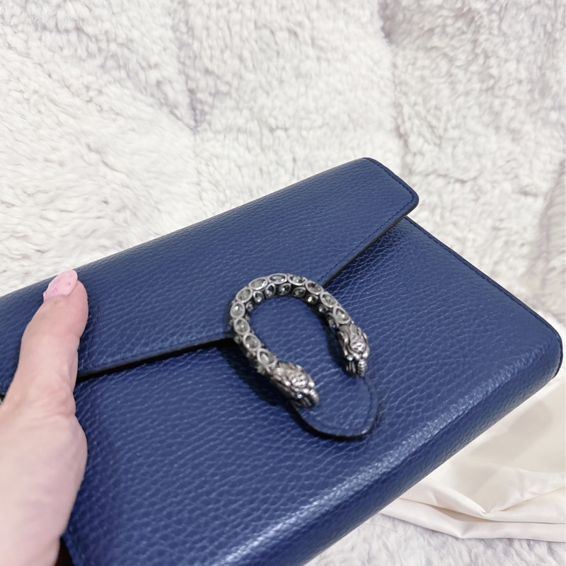 Gucci 酒神 woc 藍色（肩帶可以自行調節）-45