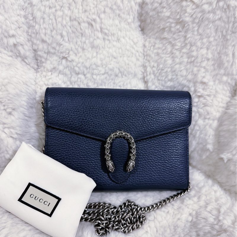 Gucci 酒神 woc 藍色（肩帶可以自行調節）-47