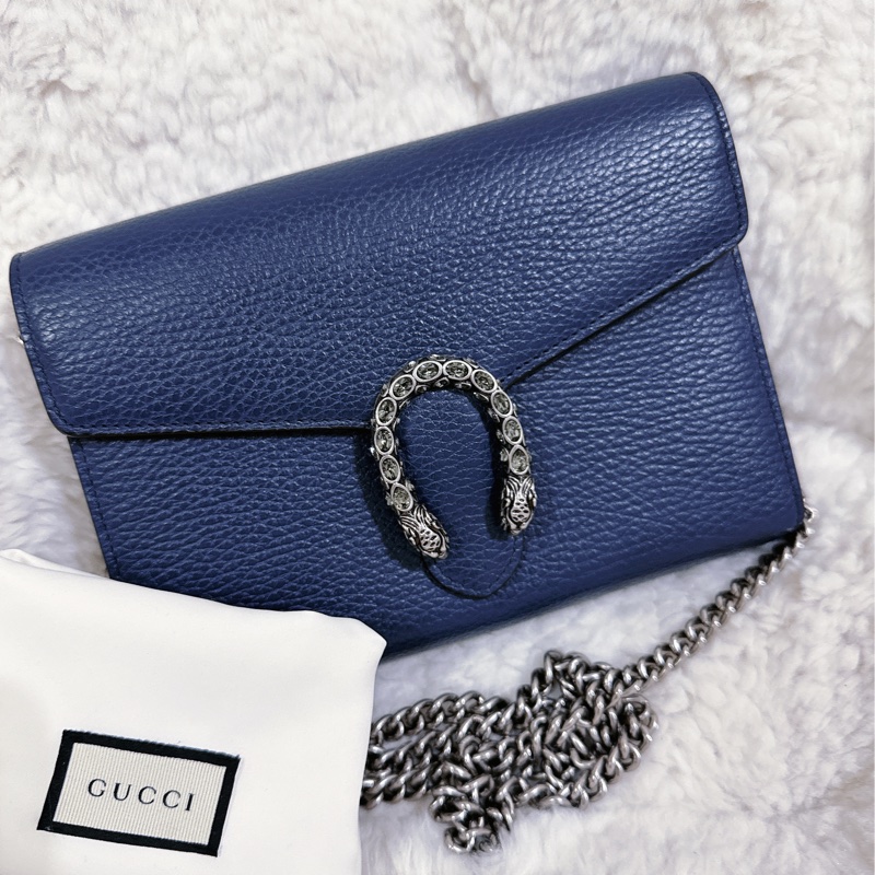 Gucci 酒神 woc 藍色（肩帶可以自行調節）-48