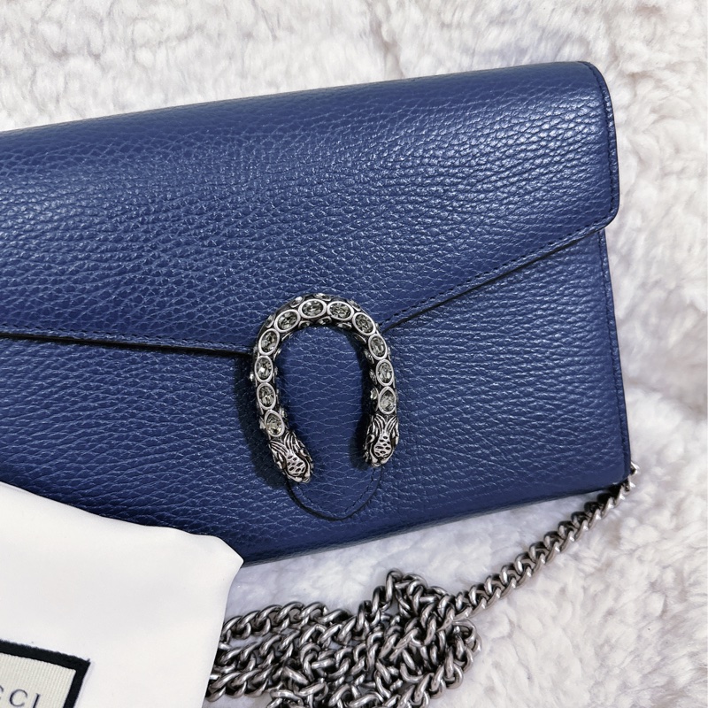 Gucci 酒神 woc 藍色（肩帶可以自行調節）-49