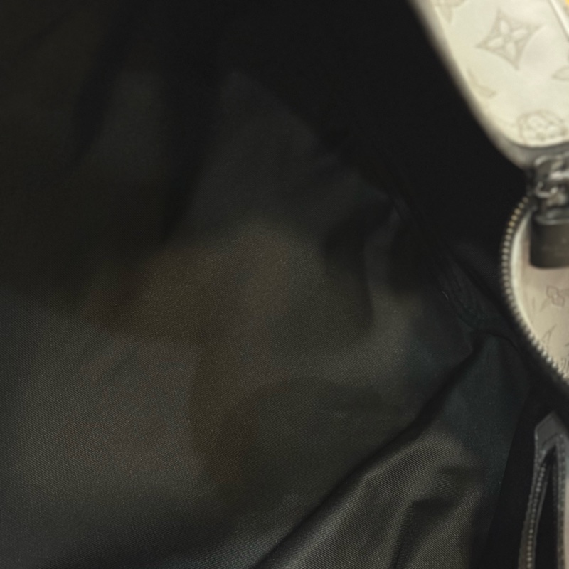 LV Keepall 50灰色壓紋小牛皮旅行袋✨最新晶片款-20