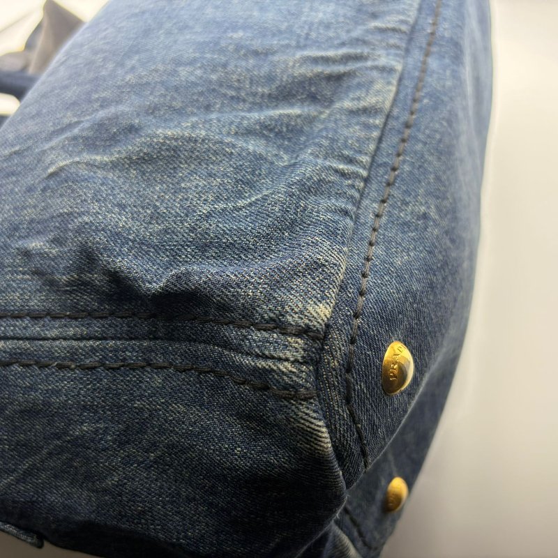 Prada Canapa 系列牛仔丹宁托特包-27