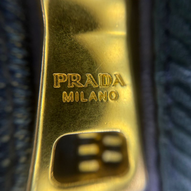 Prada Canapa 系列牛仔丹宁托特包-36