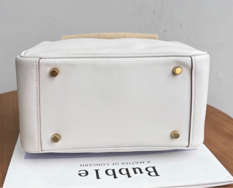 Hermes/愛馬仕 mini lindy 奶灰白touch 帶防塵袋包裝盒證書票-5