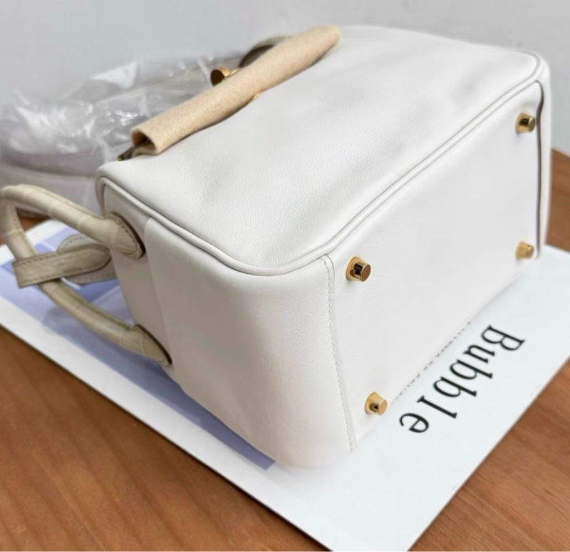 Hermes/愛馬仕 mini lindy 奶灰白touch 帶防塵袋包裝盒證書票-6