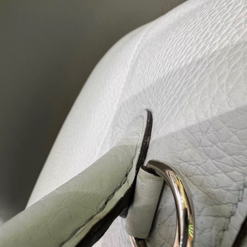 有購證✨ Hermes/愛馬仕 保齡球bolide 31，08聖杯藍 Y刻 銀扣，附件：塵袋 票 肩帶，少鎖鑰匙皮牌-10