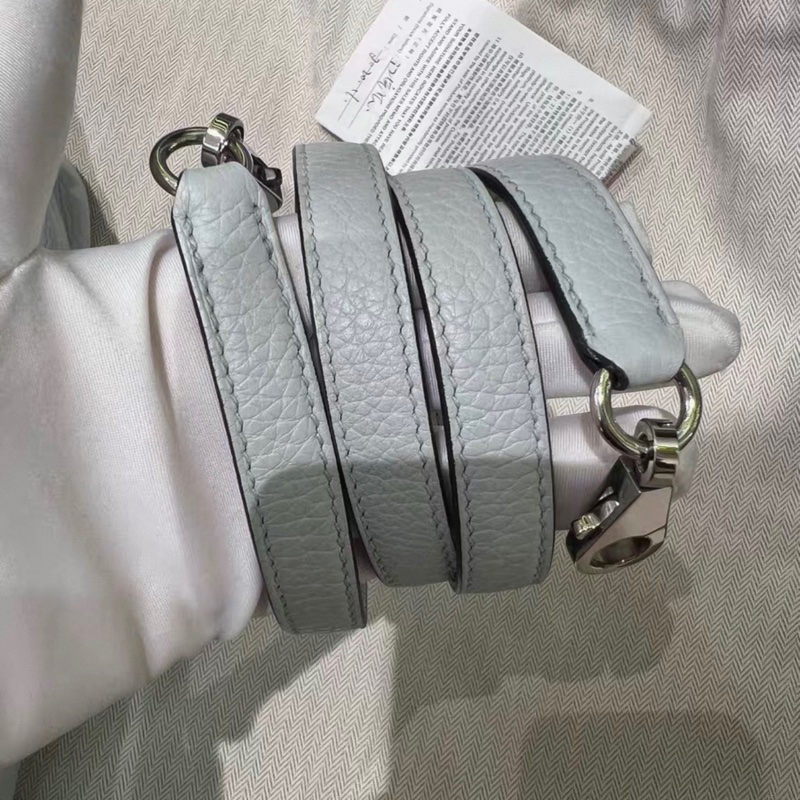 有購證✨ Hermes/愛馬仕 保齡球bolide 31，08聖杯藍 Y刻 銀扣，附件：塵袋 票 肩帶，少鎖鑰匙皮牌-15