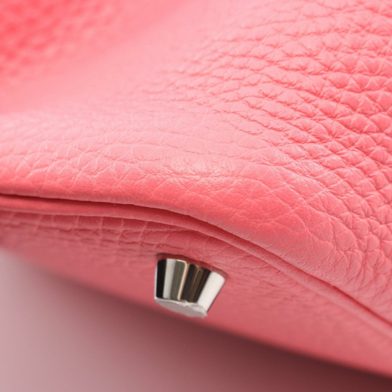 愛馬仕 Hermès Picotin Lock PM 手提包，Taurillon Clemence 皮革，粉紅色，女士款式。-7