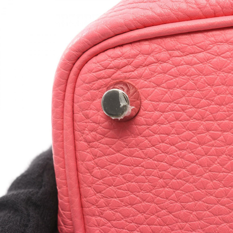 愛馬仕 Hermès Picotin Lock PM 手提包，Taurillon Clemence 皮革，粉紅色，女士款式。-8