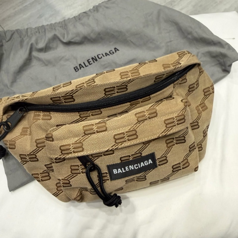Balenciaga 巴黎世家 滿版BB 布面 腰包 胸口包-2