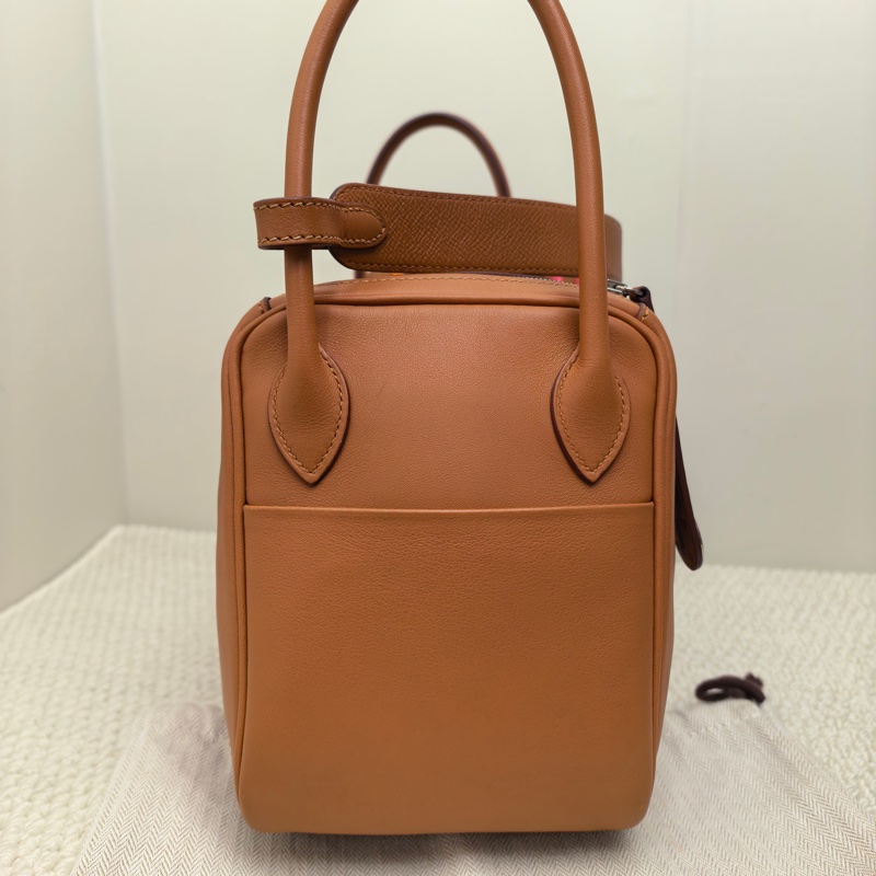 🌈Hermes🧡Lindy 26🧡金棕銀扣編織帶🧡98新🌈Swift皮🌟愛馬仕🌟-2