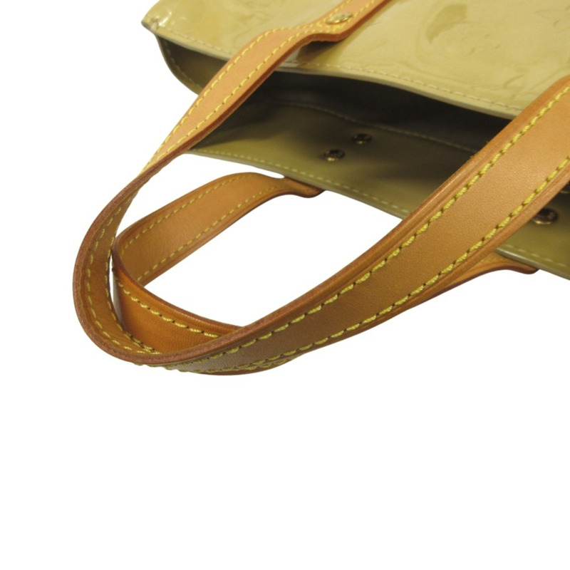 路易威登 Monogram Vernis Reed PM 手提包，漆皮琺瑯，M91144，黃色，女士-3