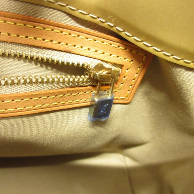 路易威登 Monogram Vernis Reed PM 手提包，漆皮琺瑯，M91144，黃色，女士-7