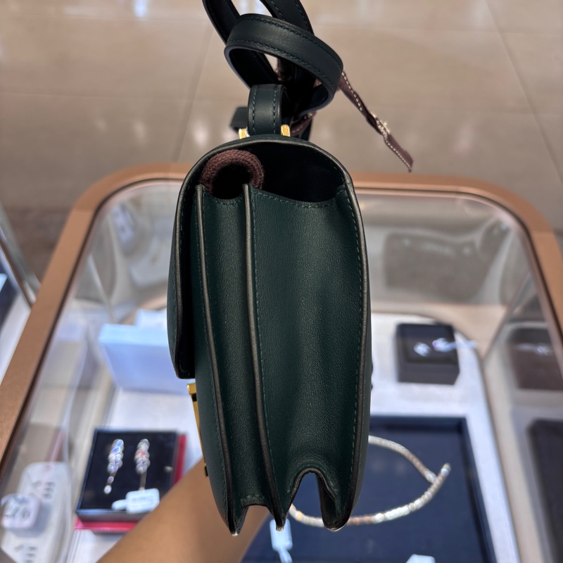 🌈Hermes💚Mini Constance 19💚松柏綠金扣💚99新🌈Swift皮🌟愛馬仕🌟-7