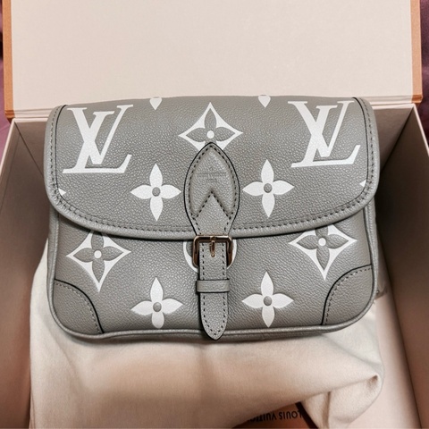 LV Diane 法棍包 M46583｜斑鳩灰｜全新未使用｜專櫃正品