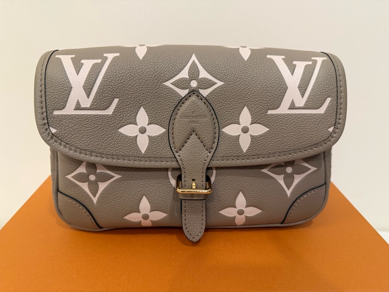 Louis Vuitton Diane LV法棍包 M46583 斑鳩灰 全新專櫃正品 奶茶色 大象灰-1