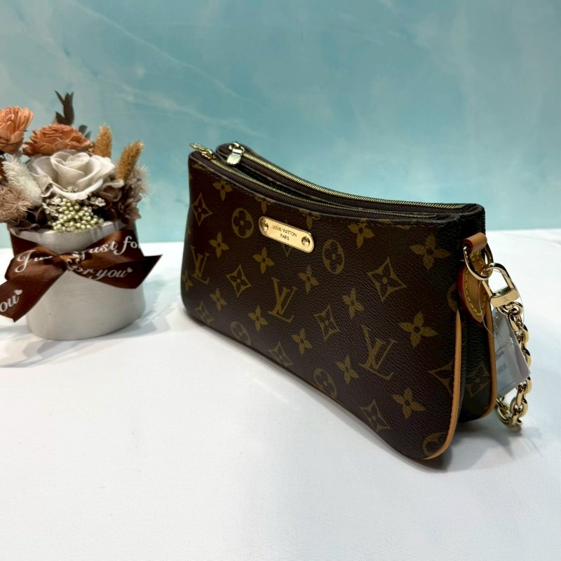LV 全新Liv Pochette新款雙層麻將包-2