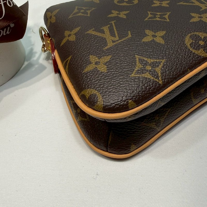 LV 全新Liv Pochette新款雙層麻將包-8