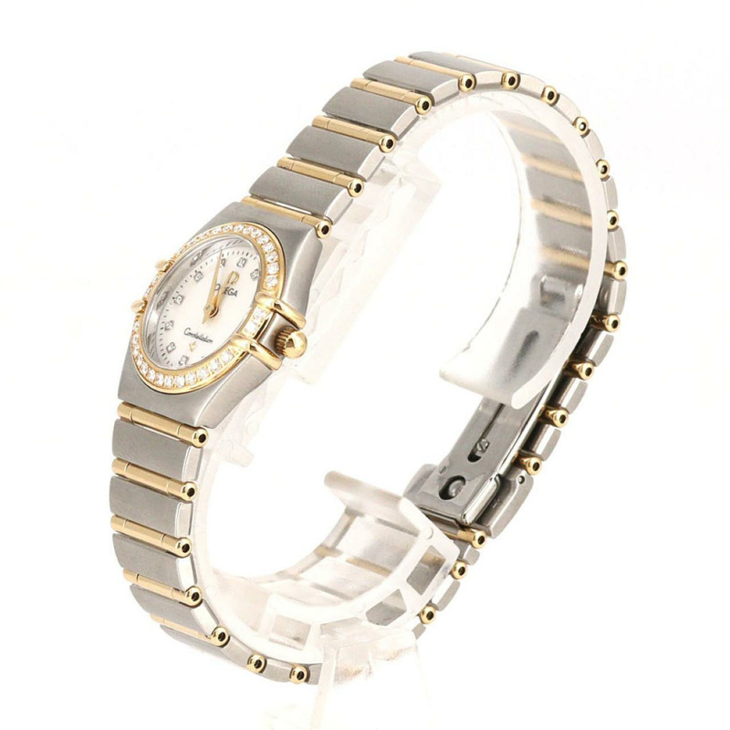 歐米茄星座系列迷你雙色D-12P 1267.75 SSxYG石英錶-1