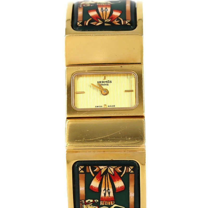 Hermès Roquet 琺瑯 GP LO1.201 石英腕錶-0