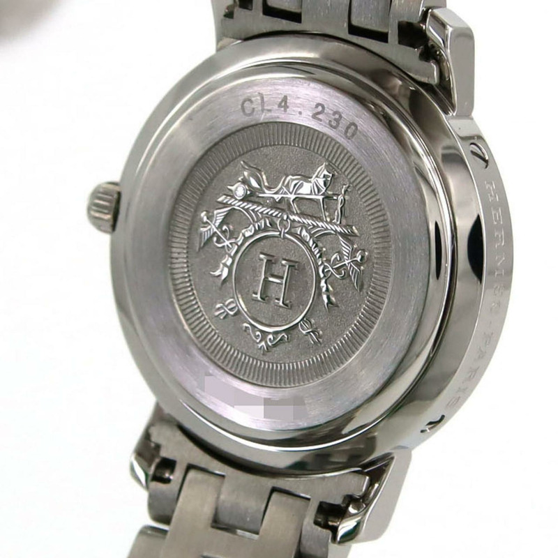 愛馬仕 Clipper Nacle 12P CL4.230 不鏽鋼石英錶-4