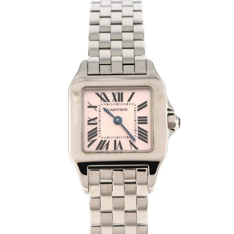 卡地亞 Santos de SM W25075Z5 不鏽鋼石英錶-0