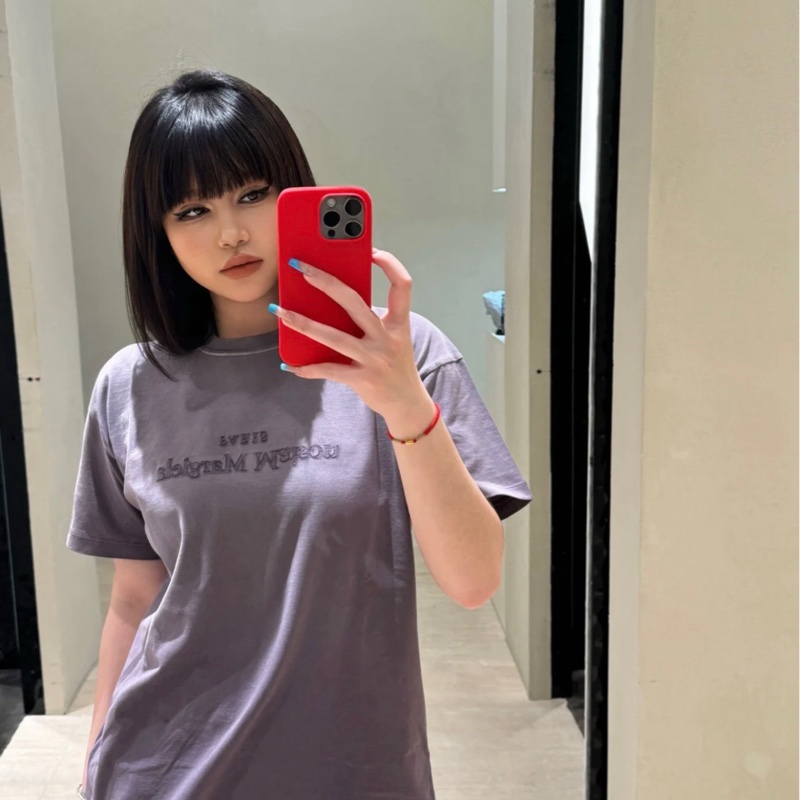 MM6 Maison Margiela 女款 Tee#XS 黑色 紫色-4
