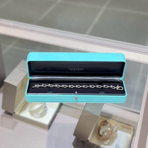 Tiffany蒂芙尼 HardWear系列纯银链环手链