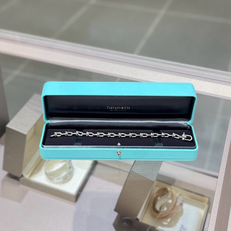 Tiffany蒂芙尼 HardWear系列纯银链环手链-0