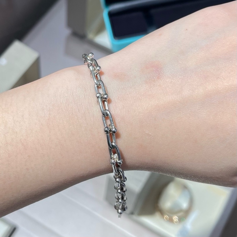 Tiffany蒂芙尼 HardWear系列纯银链环手链-5