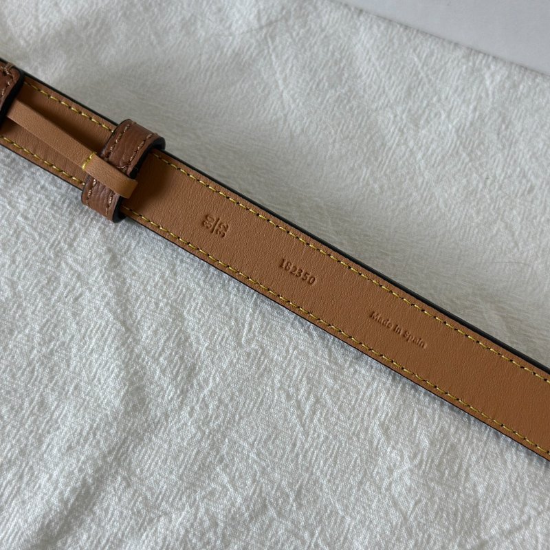 LOEWE Anagram小牛皮腰帶 - 棕 80-4