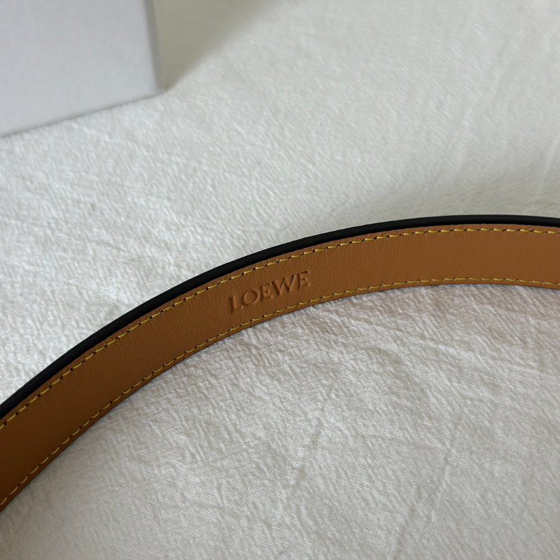 LOEWE Anagram小牛皮腰帶 - 棕 80-7