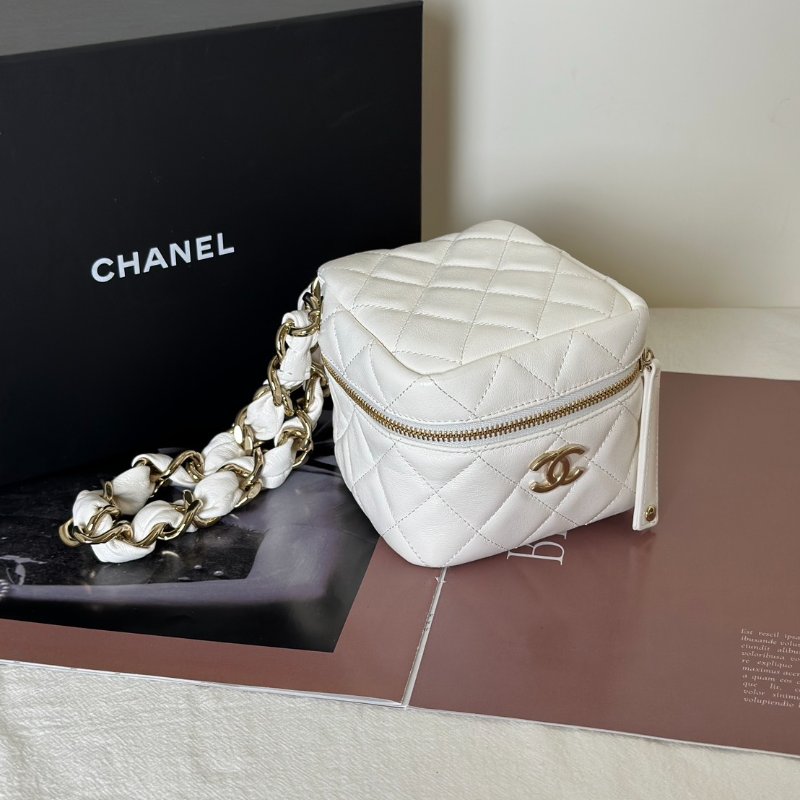 CHANEL 22S手提骰子包 - 白金32開-2