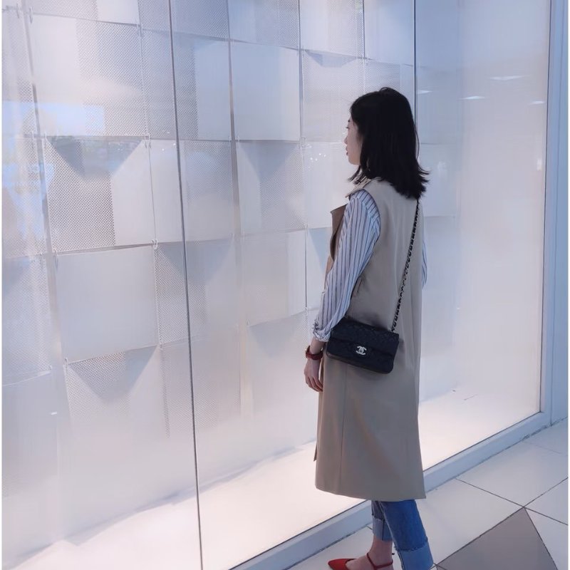 CHANEL 經典口蓋包Mini CF20 - 黑金-13