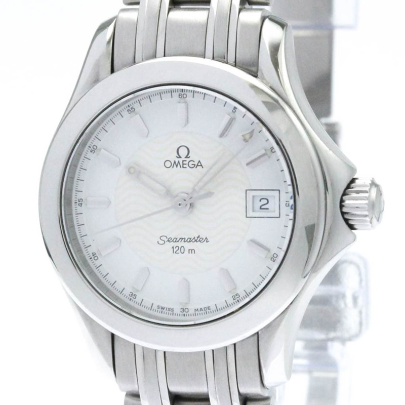 歐米茄海馬系列120公尺精鋼石英女錶 2571.21拋光款-0