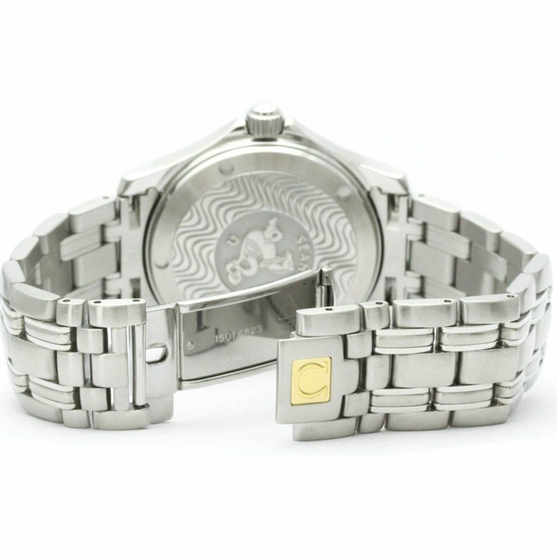 歐米茄海馬系列120公尺天文台認證精鋼自動腕錶 2501.31 拋光-4