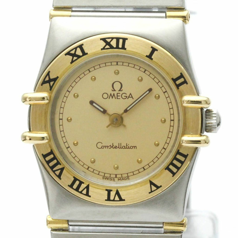 歐米茄星座系列18K金精鋼女錶795.1080拋光款-0