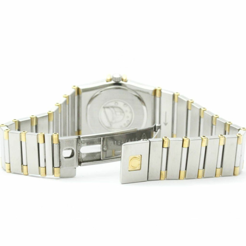 歐米茄星座系列18K金精鋼女錶795.1080拋光款-4