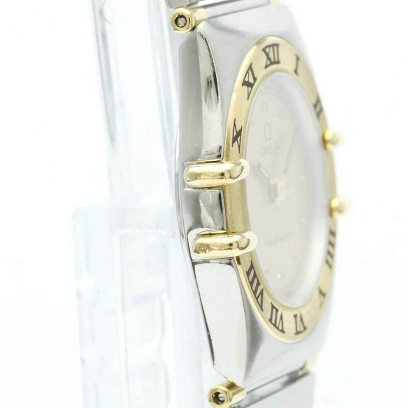 歐米茄星座系列18K金精鋼女錶795.1080拋光款-7