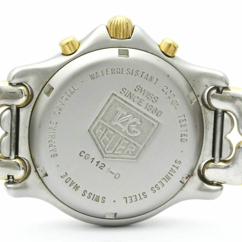 TAG HEUER Sel計時碼錶鍍金鋼錶CG1121拋光-5