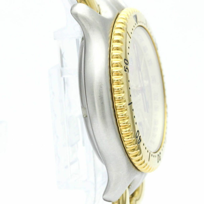 TAG HEUER Sel計時碼錶鍍金鋼錶CG1121拋光-7