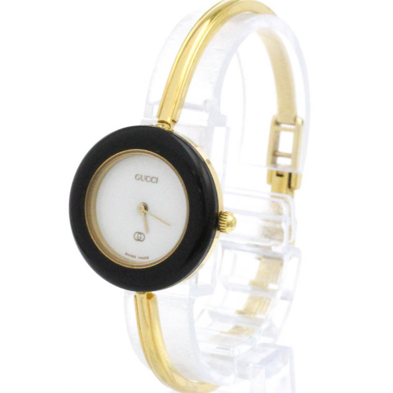 GUCCI 鍍金石英女士腕錶 1100L-1