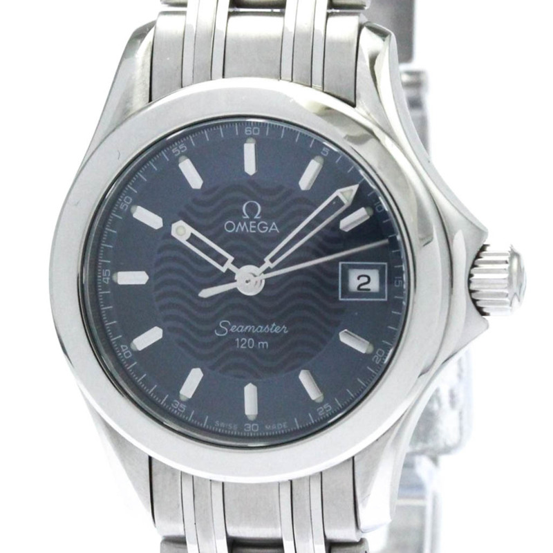 歐米茄海馬系列120公尺精鋼石英女錶 2581.81 拋光款-0